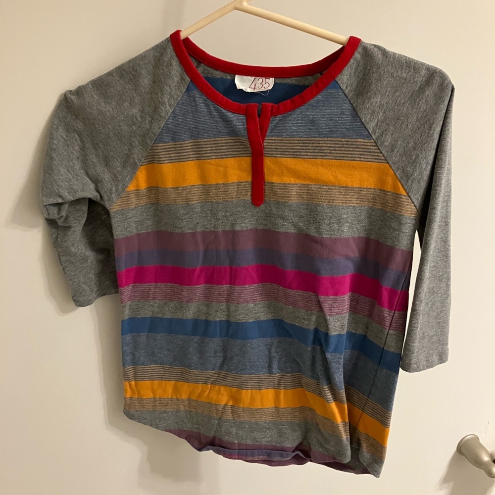 Matilda Jane 3/4 sleeved Striped Tee